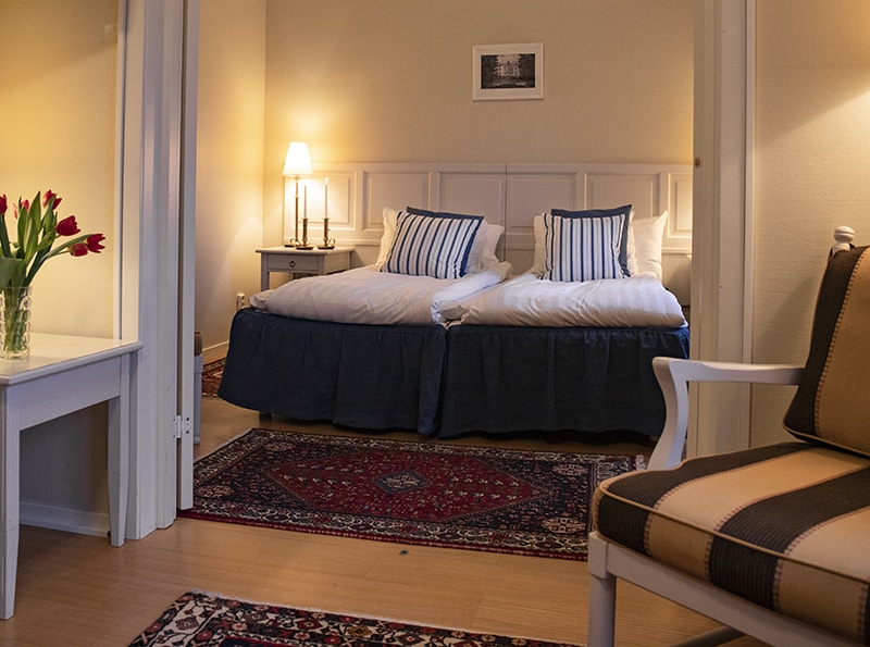 Enjoy a good night sleep in our hotel rooms - Haga Castle Enköping